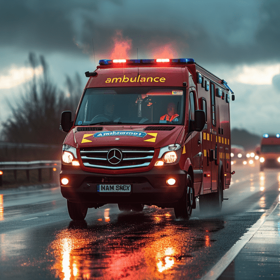 _a_UK_ambulance_driving_down_a_motorway_to_an_emerg_5389eb61-9cb8-4f26-a694-fed68caa6a5e